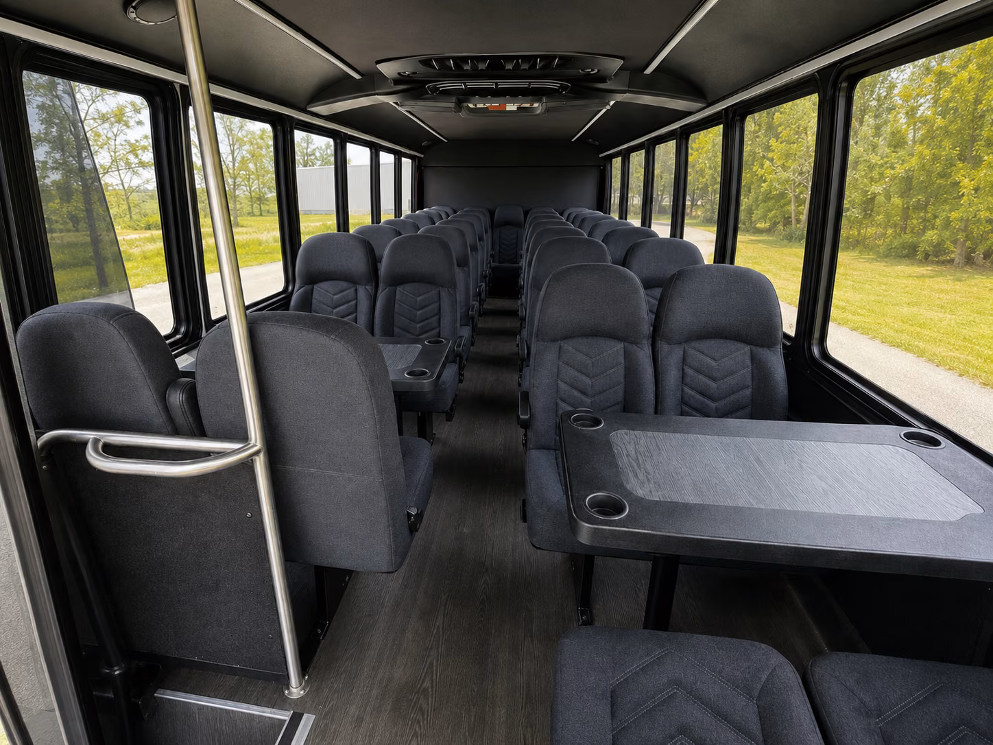 richardson 18 passenger minibus inside