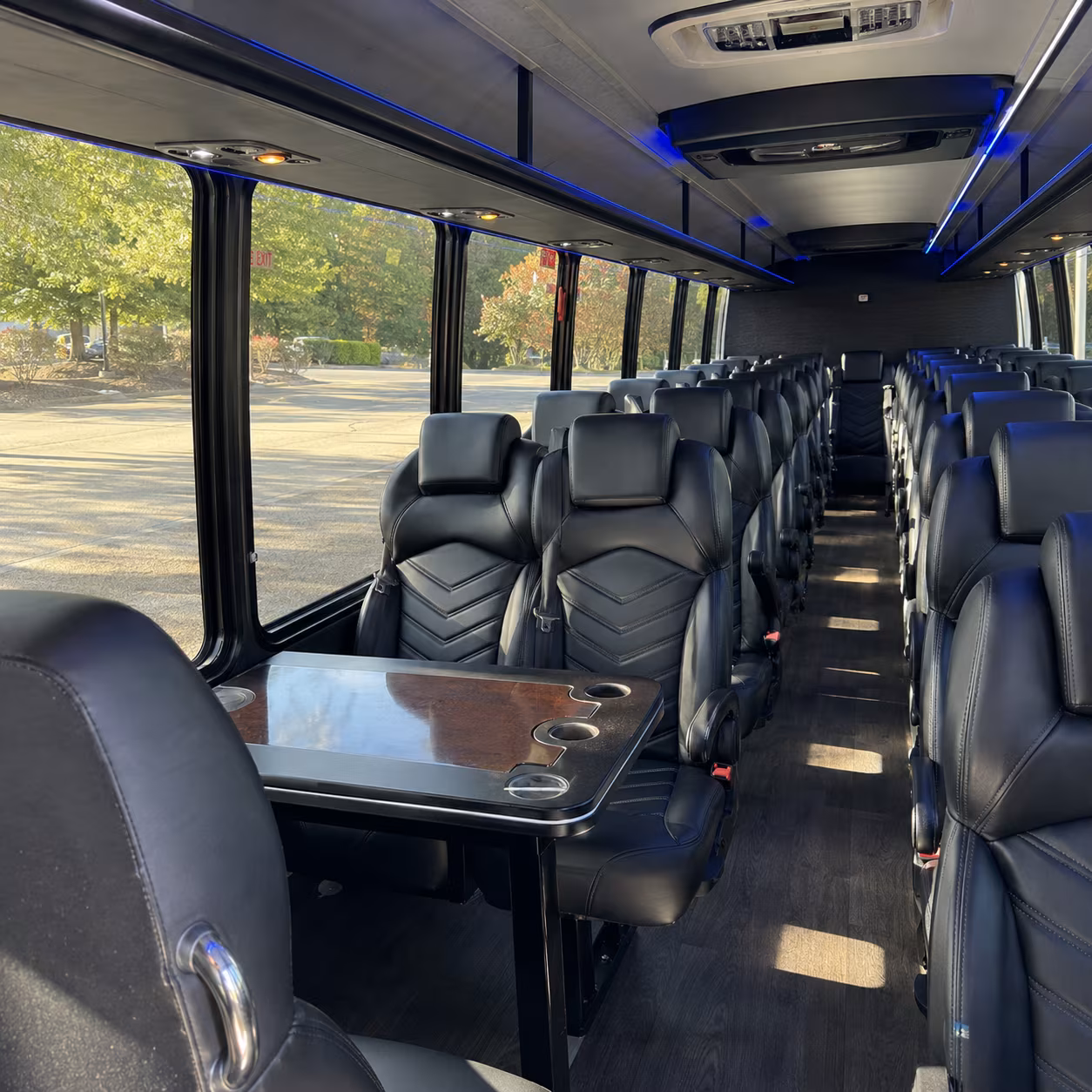 richardson 25 passenger minibus inside