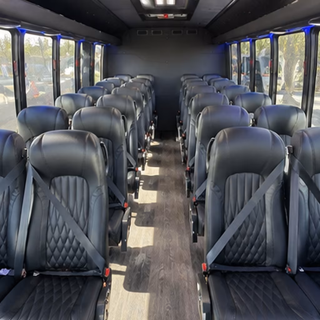 richardson 28 passenger minibus inside
