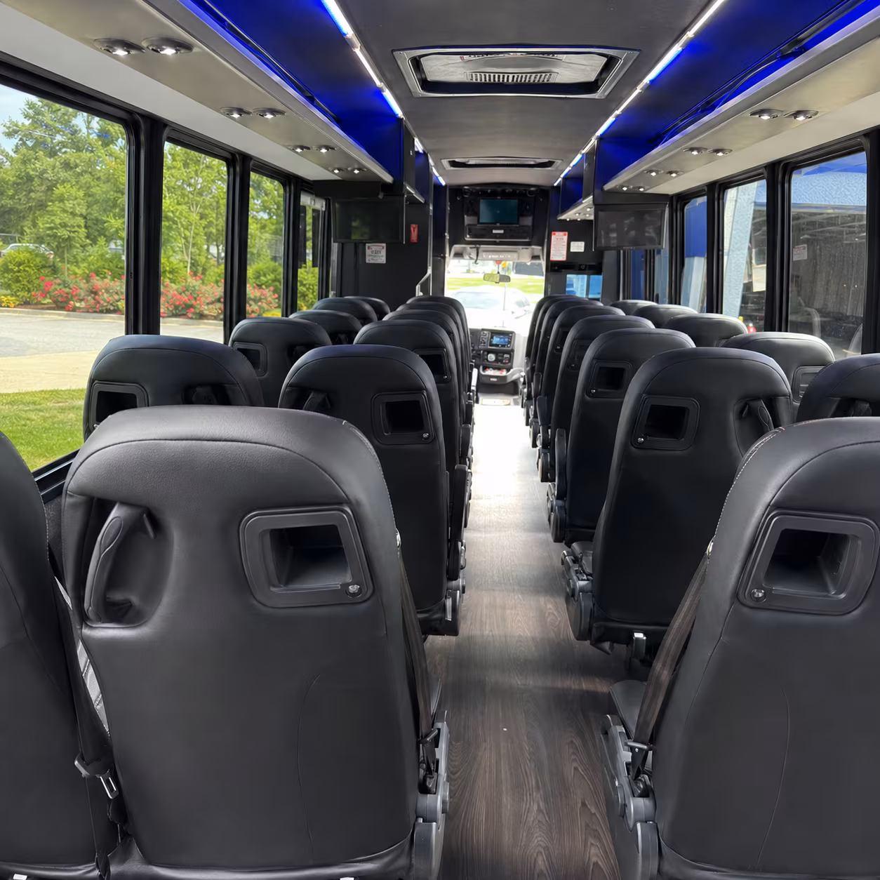 richardson 28 passenger minibus interior
