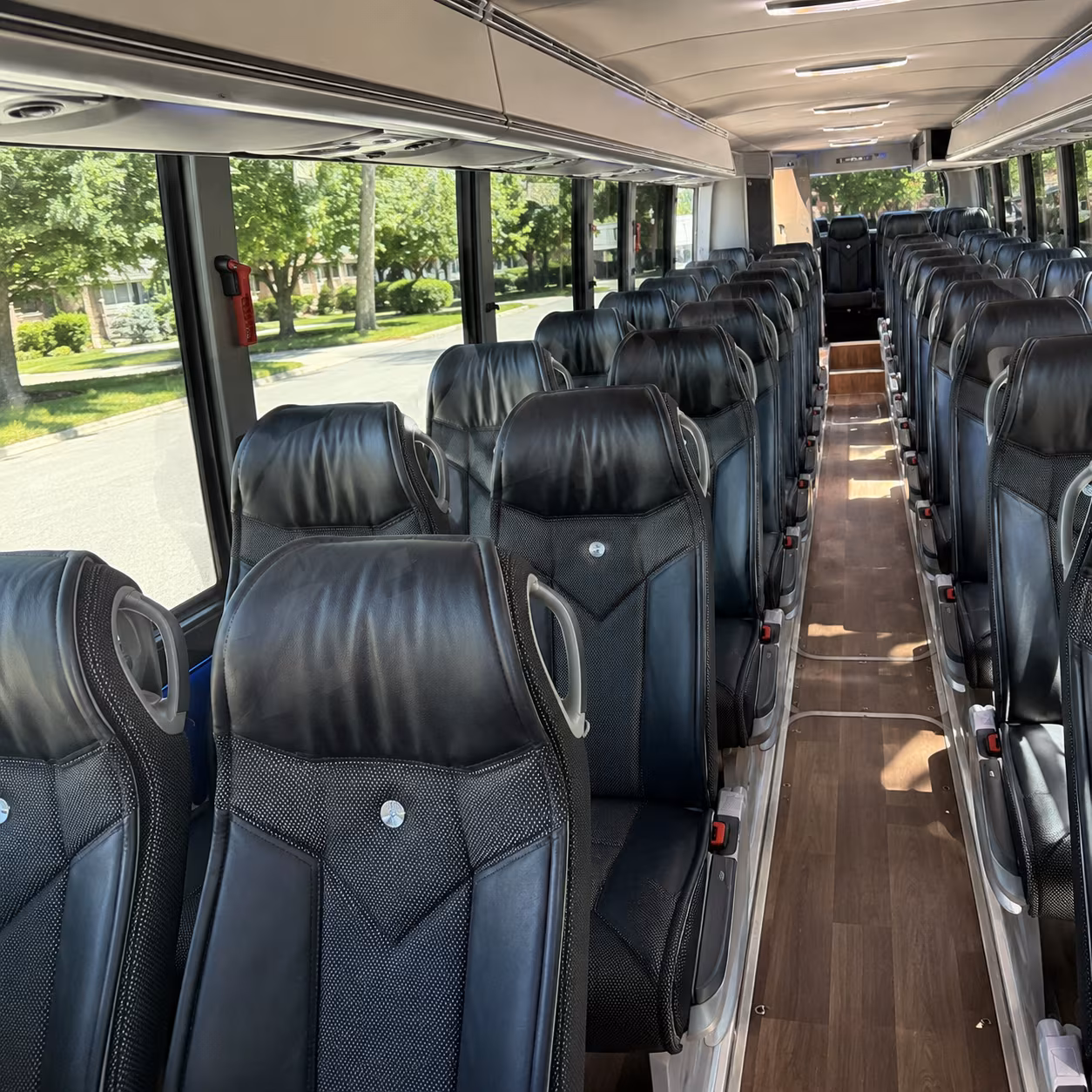 richardson 40 passenger charter bus inside