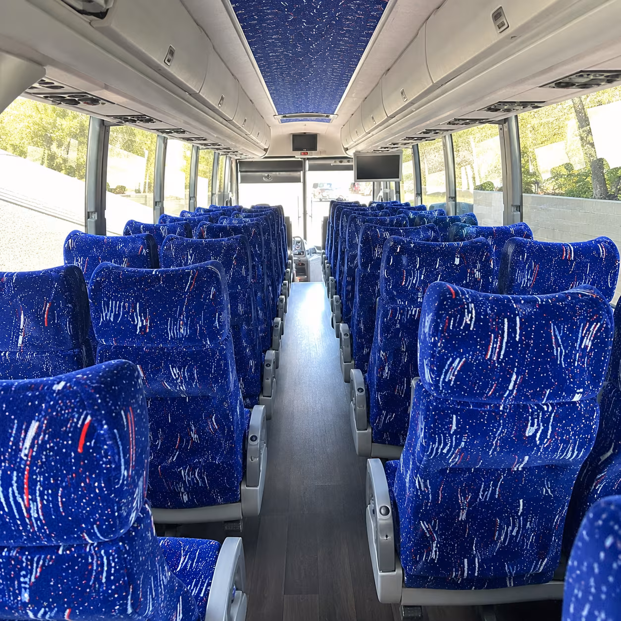 richardson 50 passenger charter bus interior