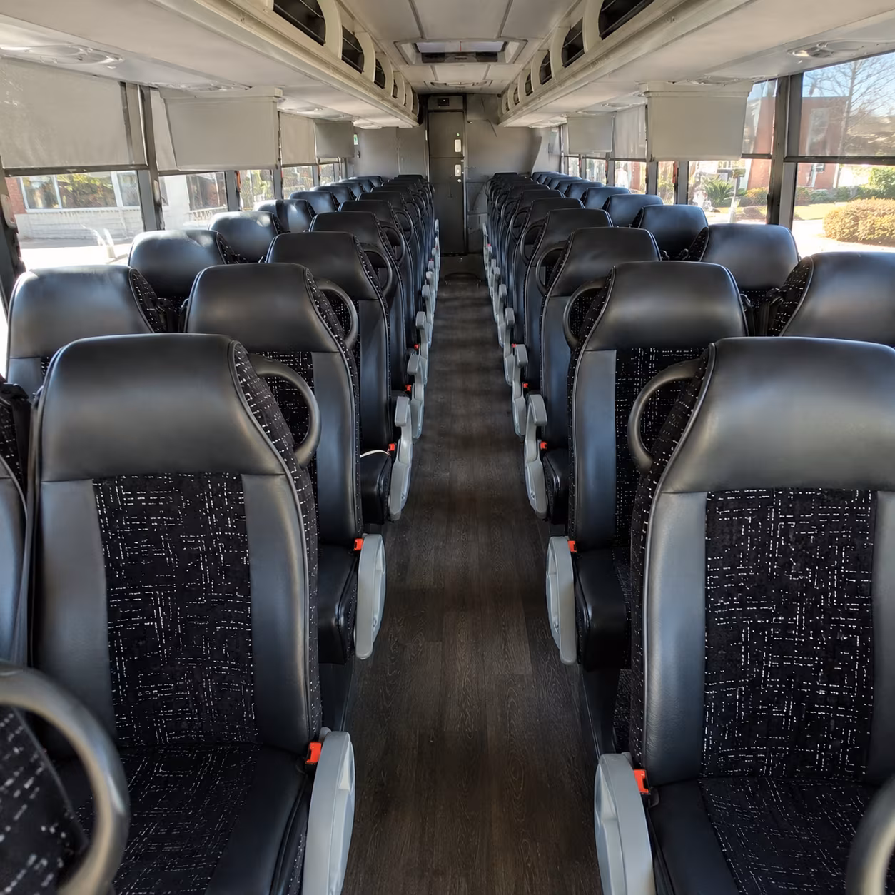 richardson 54 passenger charter bus inside