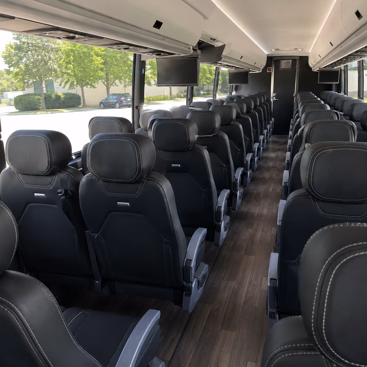 richardson 56 passenger charter bus interior